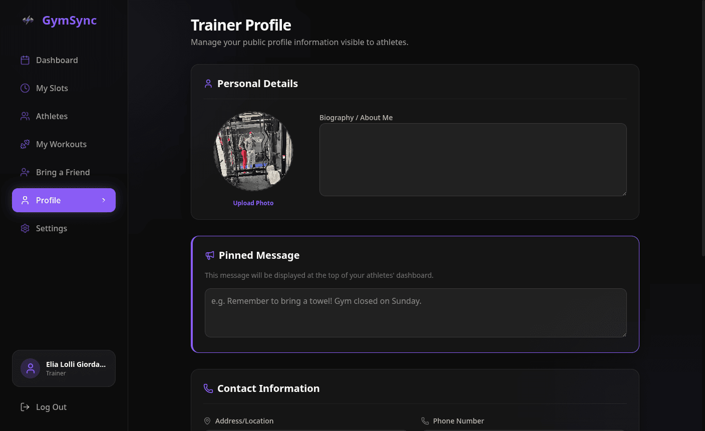 Trainer Profile